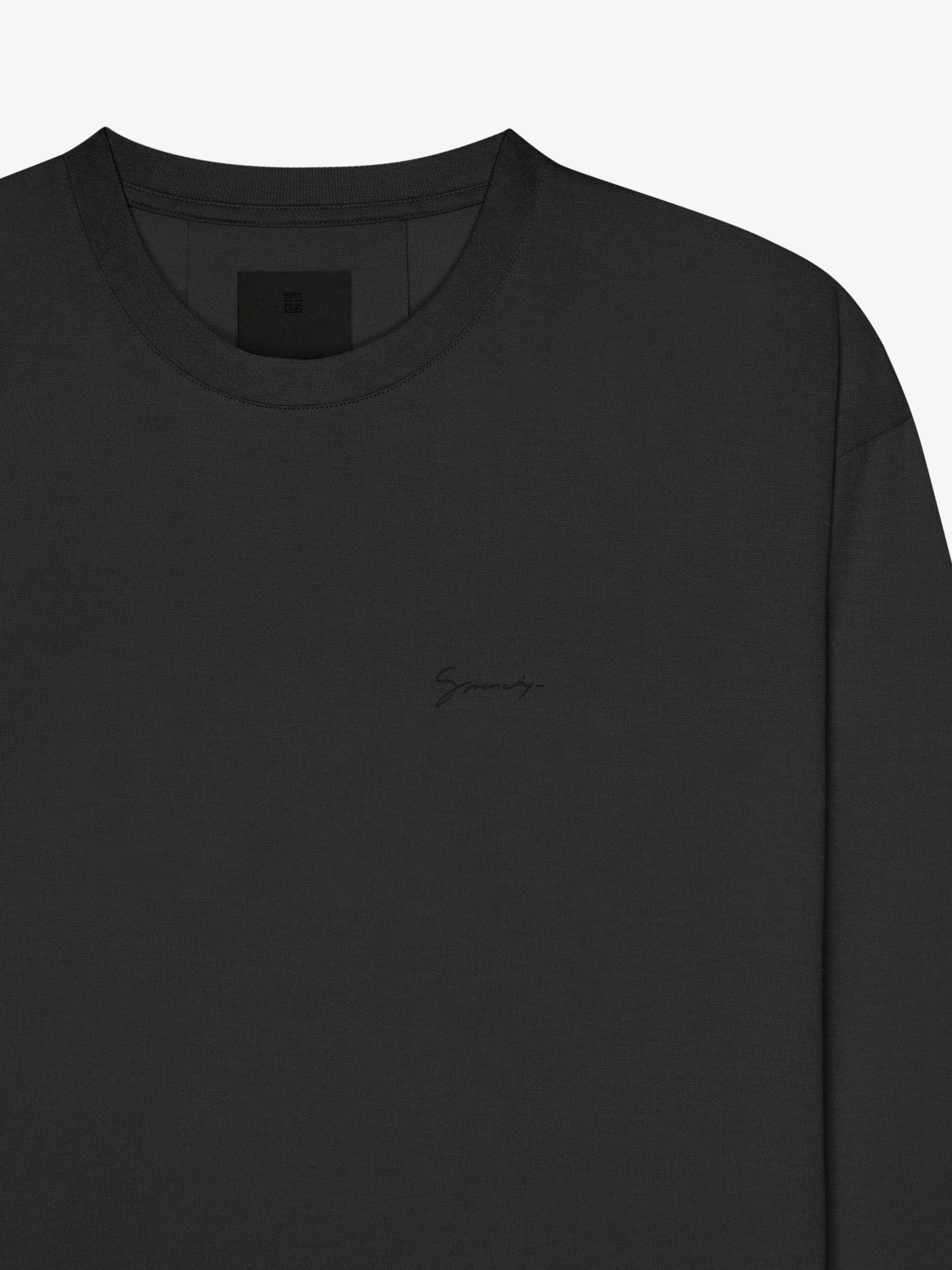 T-shirt à signature Givenchy - Charcoal