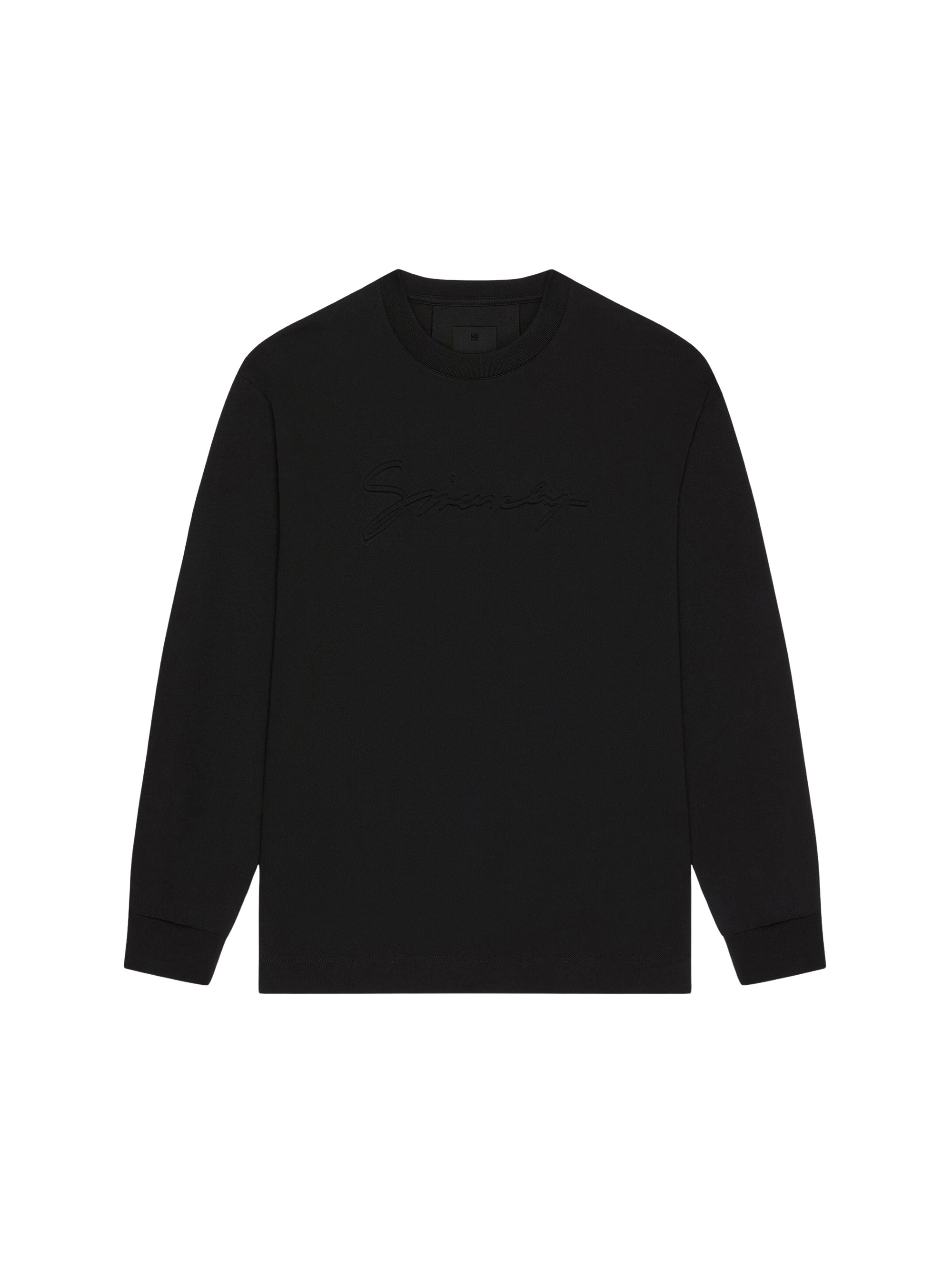 T-shirt manches longues coupe régulière - Black