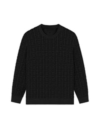 Pull sportswear en laine - Noir