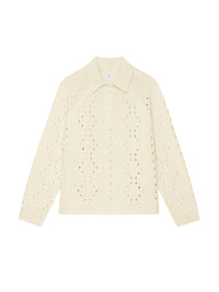 Pull oversize en laine - White