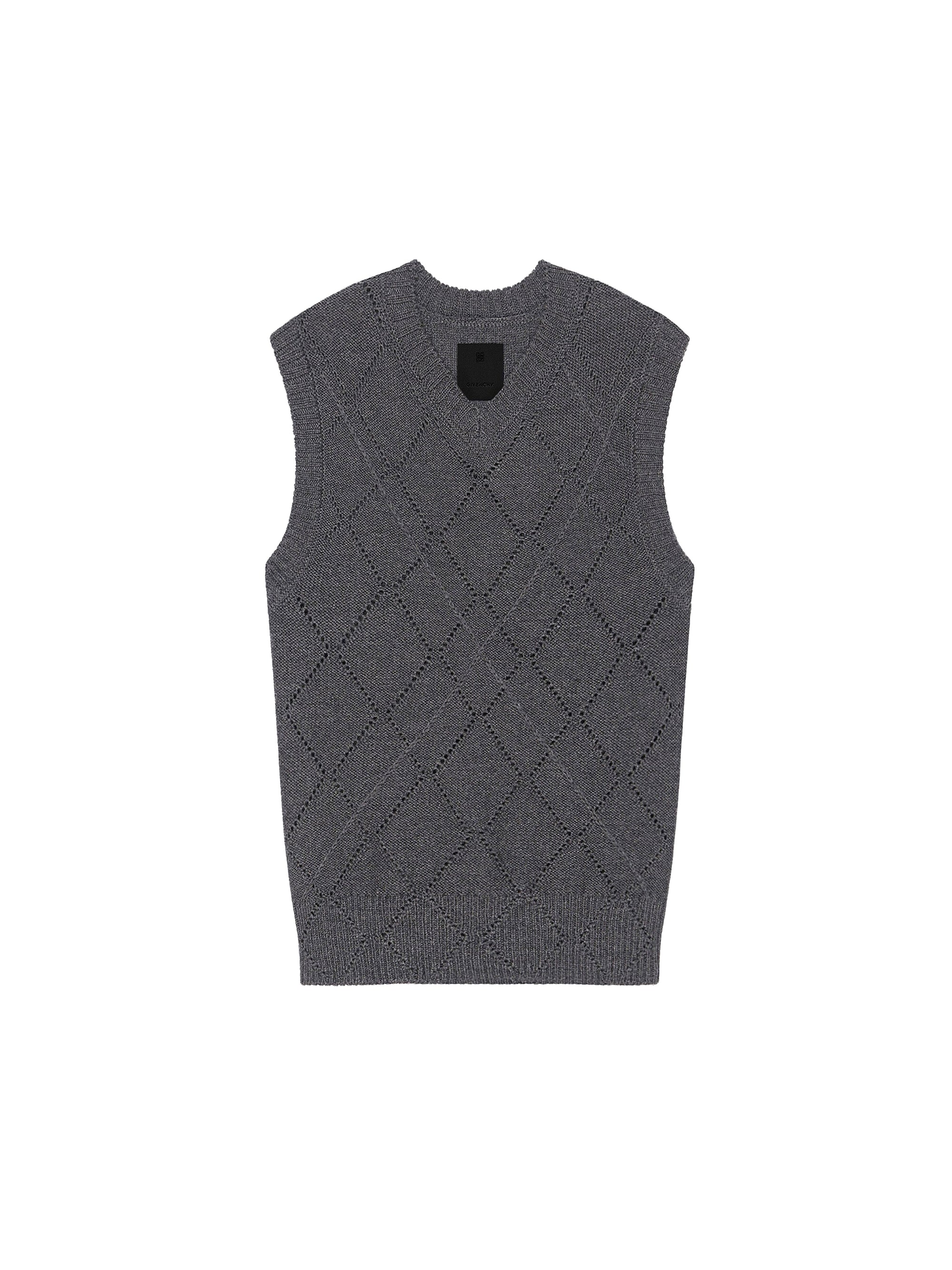 Pull cropped en laine - Medium Grey