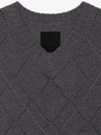 Pull cropped en laine - Medium Grey