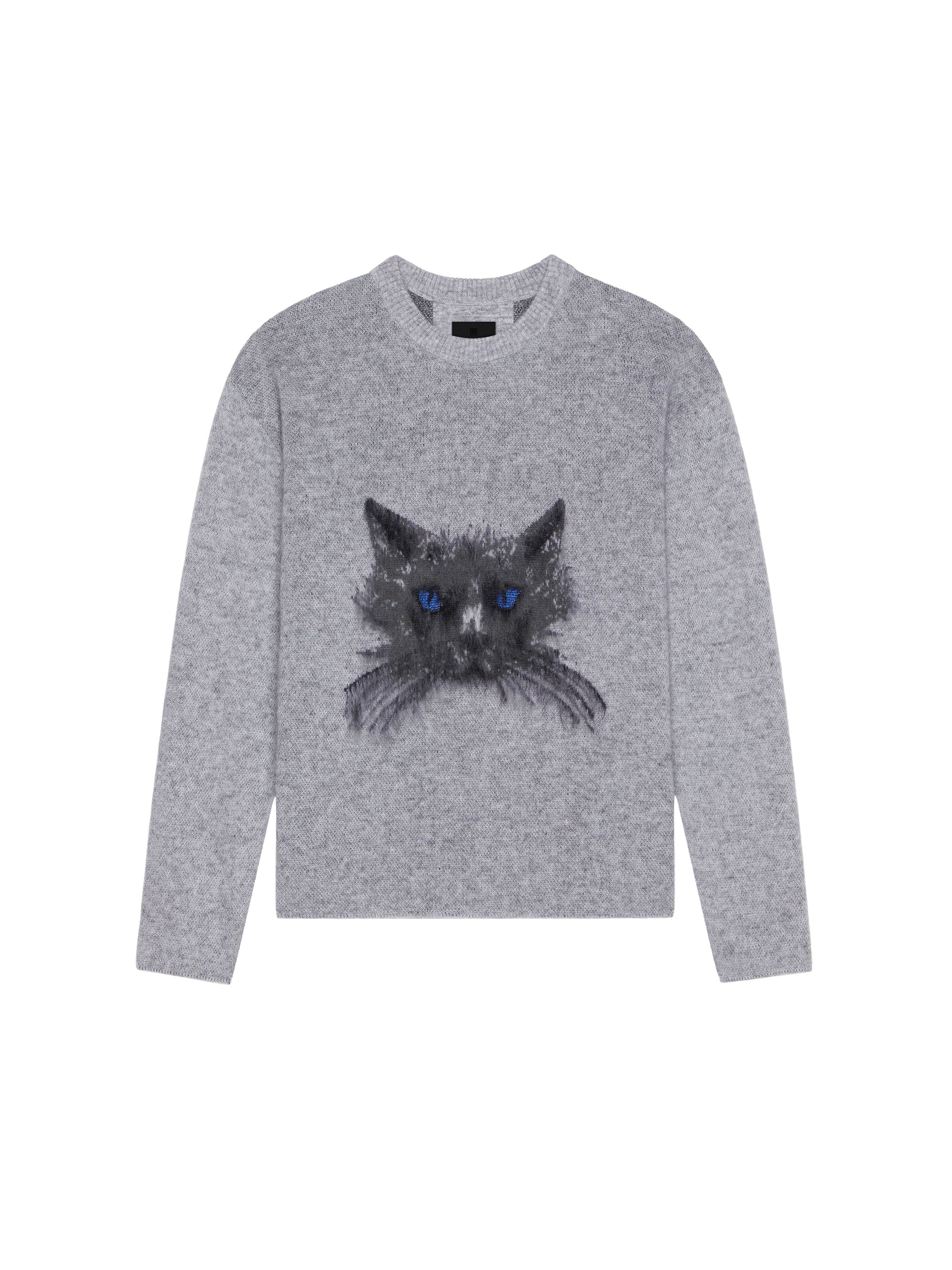 Pull avec broderie HG en mohair - Grey