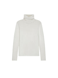 Pull col roulé en laine et soie - Natural