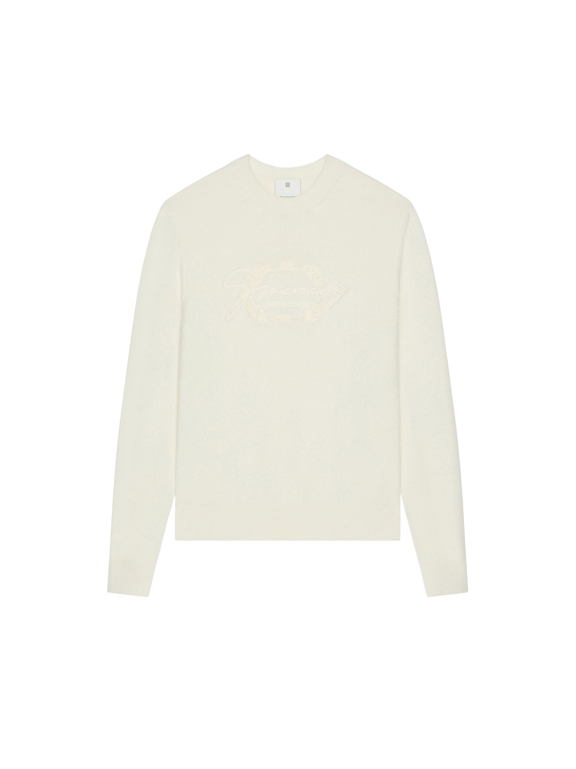 Pull avec broderie HG en laine - Powder