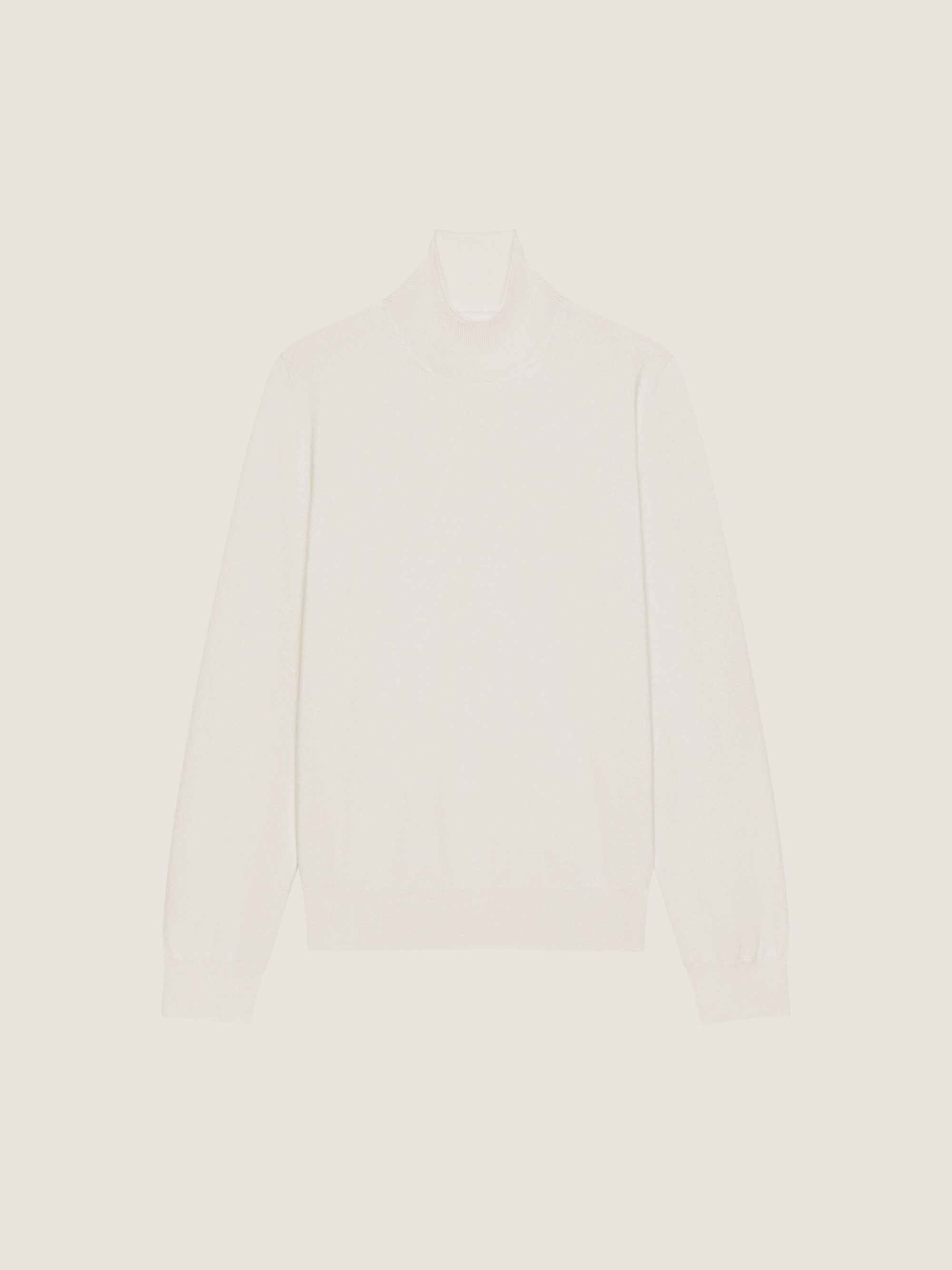 TURTLENECK ROUNDED FINISHING SWEATER