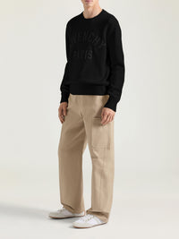 Pull avec broderie HG - Black