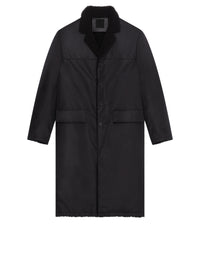 Manteau long en cuir - Black