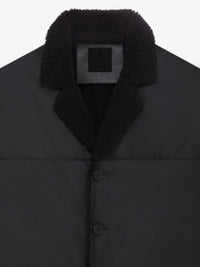 Manteau long en cuir - Black