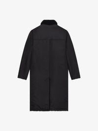 Manteau long en cuir - Black