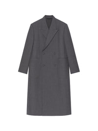 Manteau oversize en laine - Gris Moyen