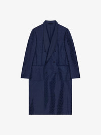 LONG SHAWL COLLAR DOUBLE BREASTED COAT