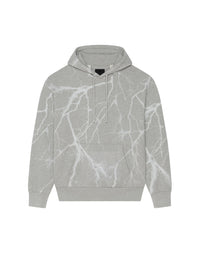 Sweatshirt à capuche ample réfléchissant - Light Grey Melange