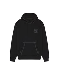 Sweat à capuche Boxy à poche - Black & White