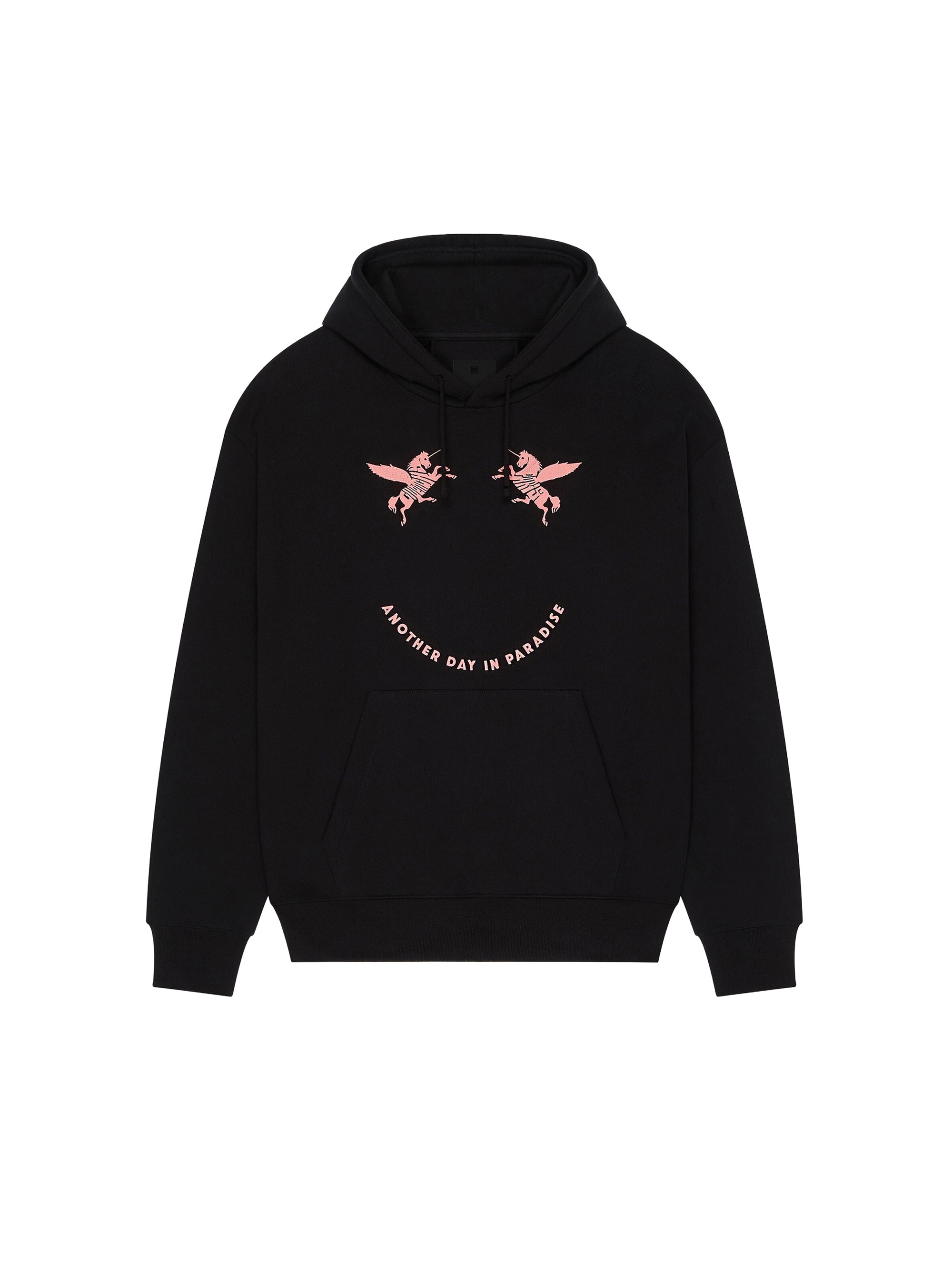 Sweat à capuche Boxy à poche - Black