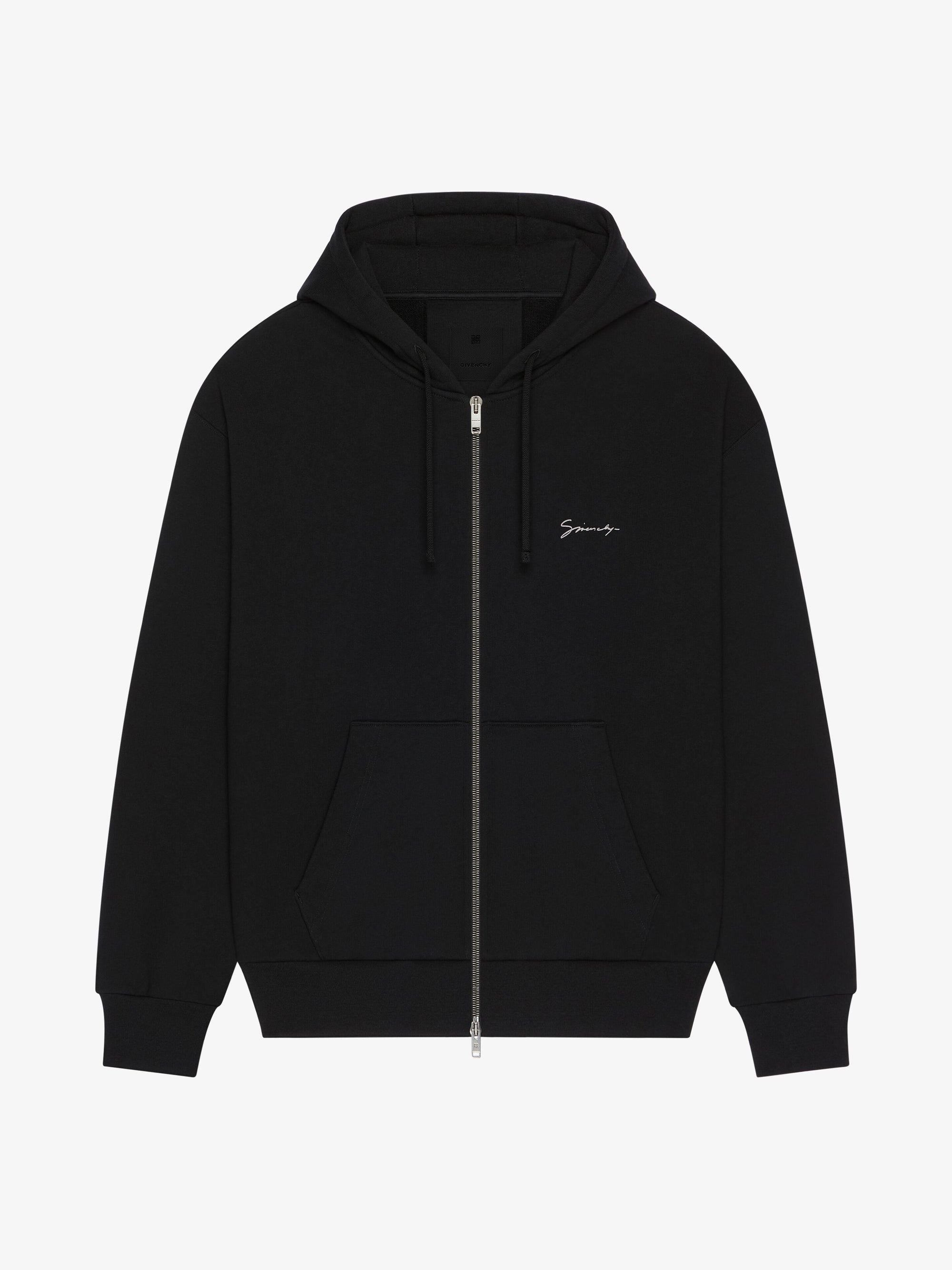 BOXY FIT HOODIE WITH ZIP AND POCKET BASE