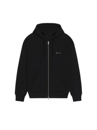 Sweat à capuche Boxy zippé - Black