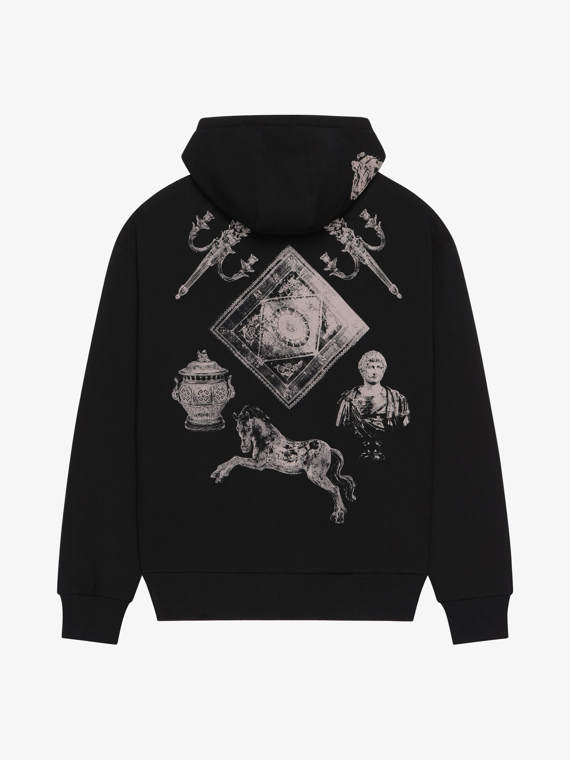 BOXY FIT HOODIE WITH ZIP AND POCKET BASE
