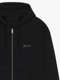 BOXY FIT HOODIE WITH ZIP AND POCKET BASE