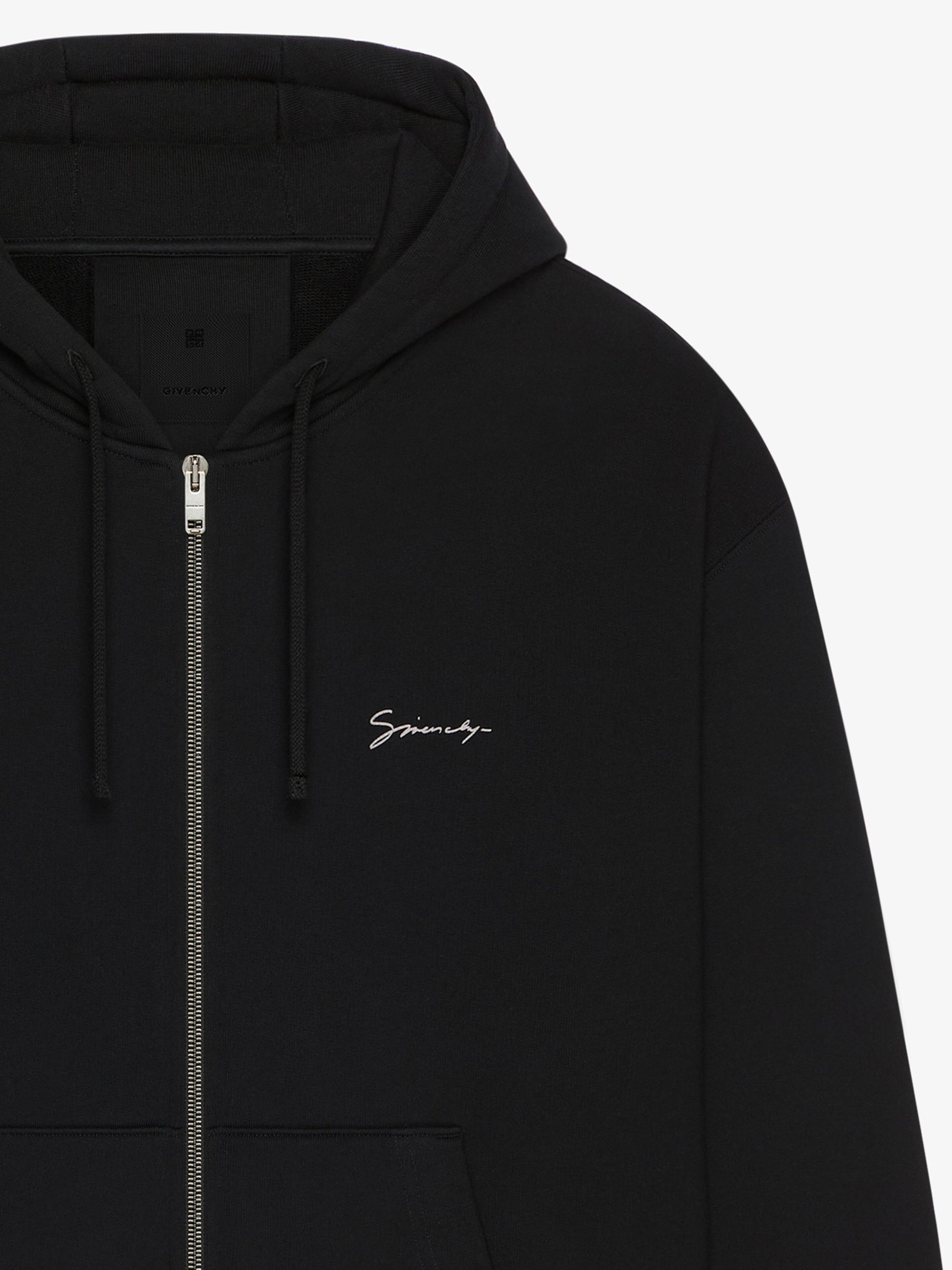 BOXY FIT HOODIE WITH ZIP AND POCKET BASE