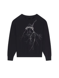 Sweatshirt à capuche ample réfléchissant - Black