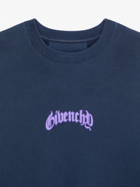 Sweatshirt à capuche ample réfléchissant - Deep Blue