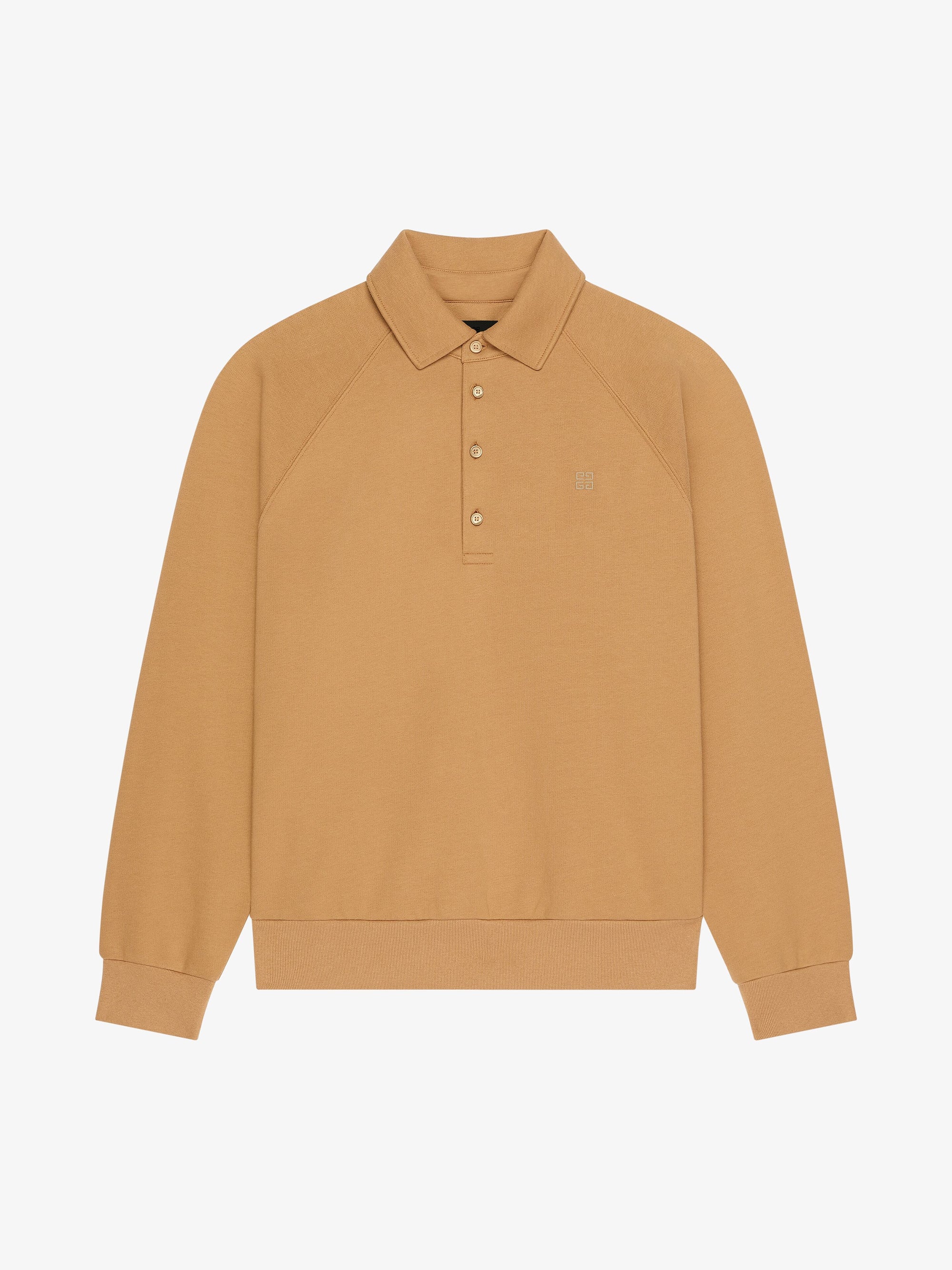 BUTTONED SWEATSHIRT RAGLAN LONG SLEEVES