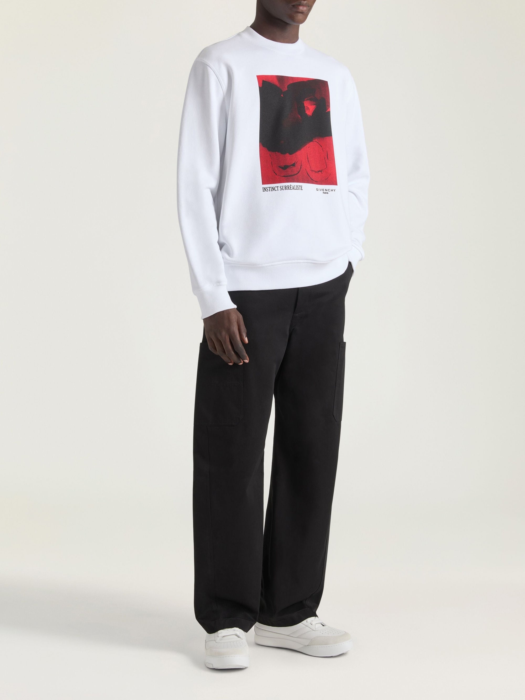 Sweat coupe régulière - White