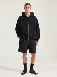 COUTURE SEAM ZIPPED HOODIE