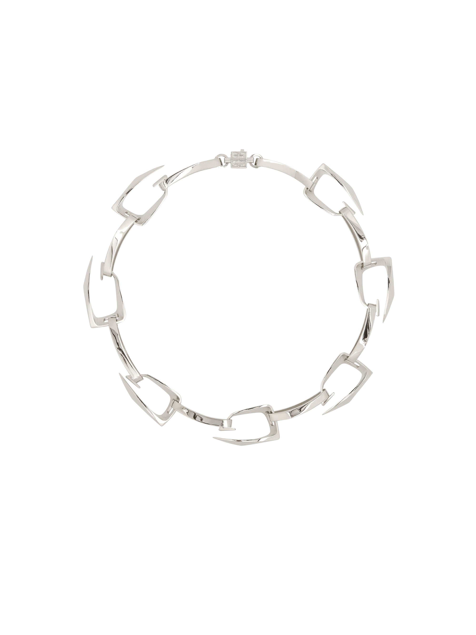 Collier G cut argenté en laiton - Silvery