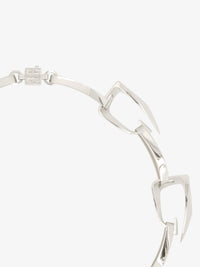 GIV CUT SILVERY LARGE NECKLACE