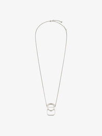 G CAN PENDANT SILVERY NECKLACE