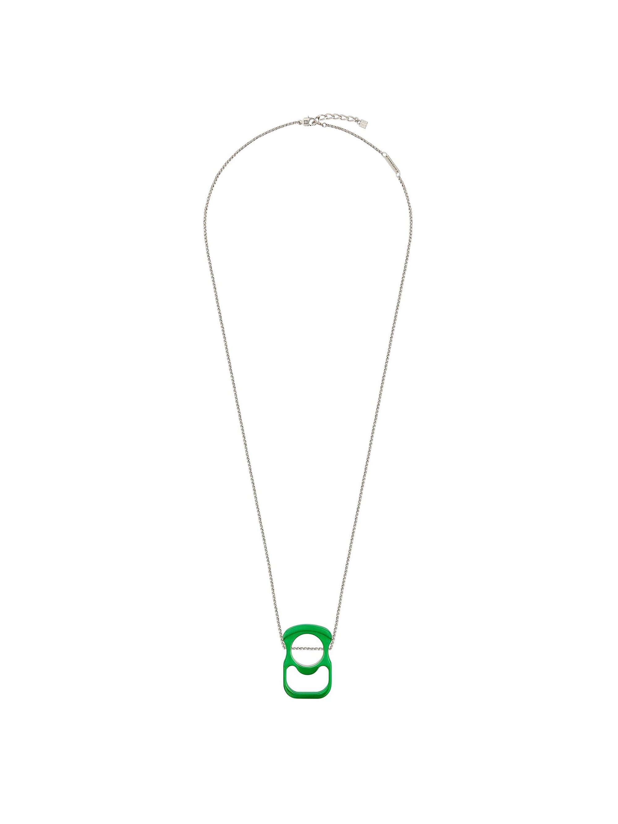 Collier G Can en laiton - Green