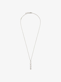 Collier Givenchy en laiton avec cristaux - Argente