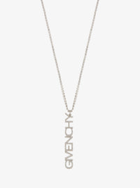Collier Givenchy en laiton avec cristaux - Argente