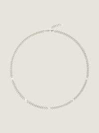 4G SILVERY CHAIN SMALL NECKLACE