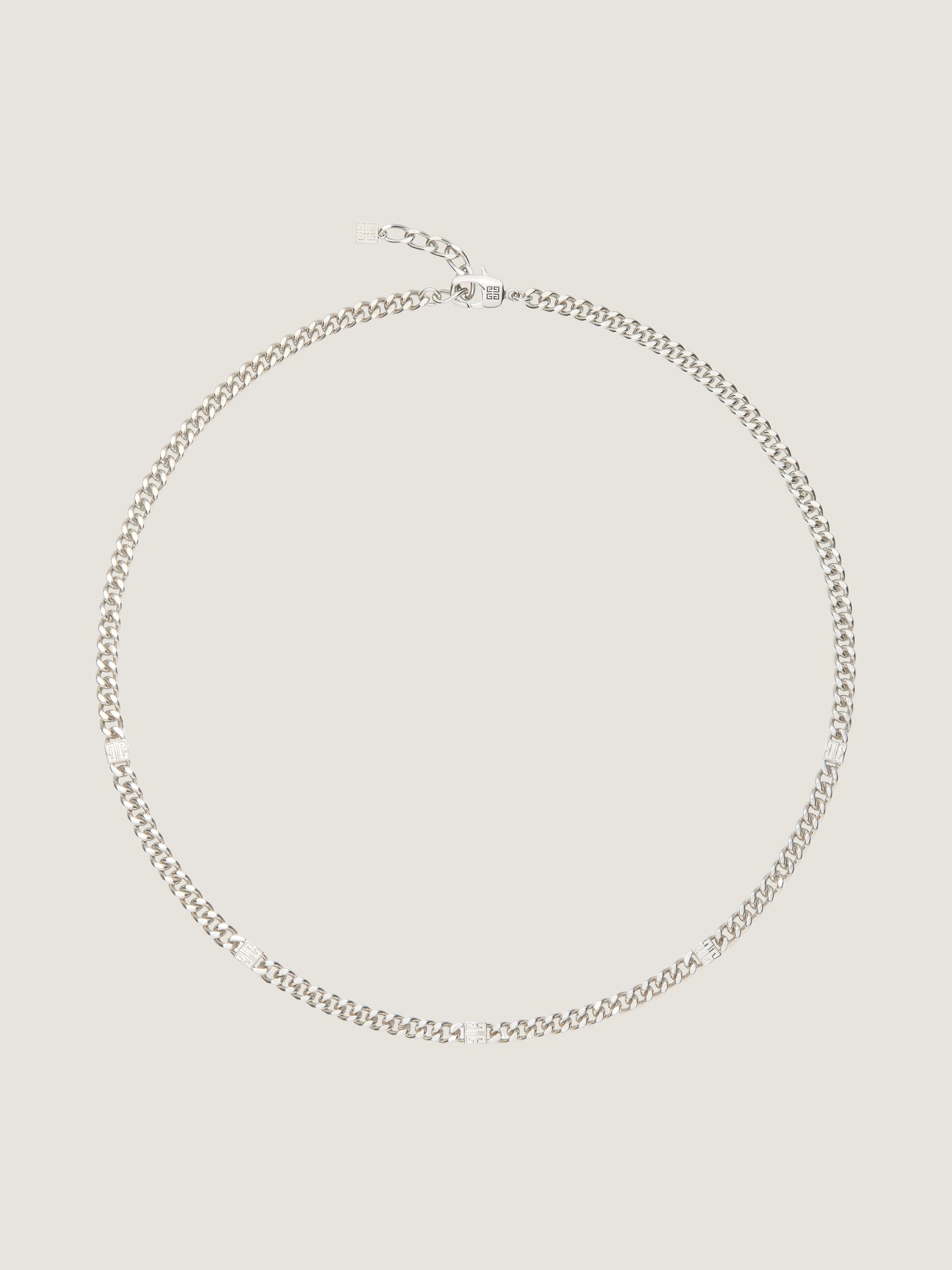 4G SILVERY CHAIN SMALL NECKLACE