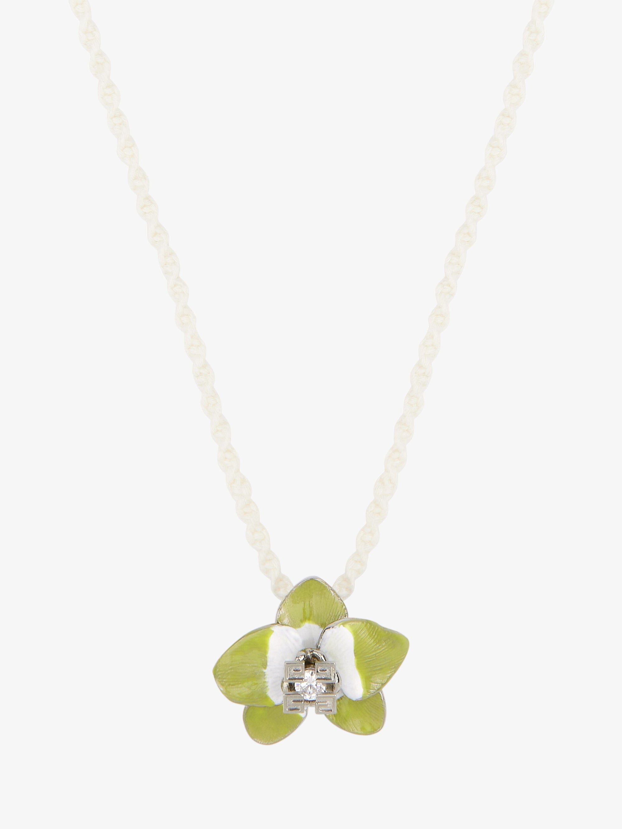 Collier de fleurs en laiton - Citron Vert