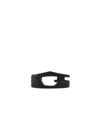 Ear cuff G cut noir en laiton - Black