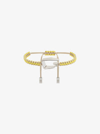 GIV CUT SILVERY CORD BRACELET