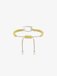 GIV CUT SILVERY CORD BRACELET