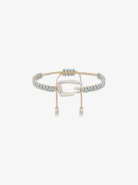 GIV CUT SILVERY CORD BRACELET