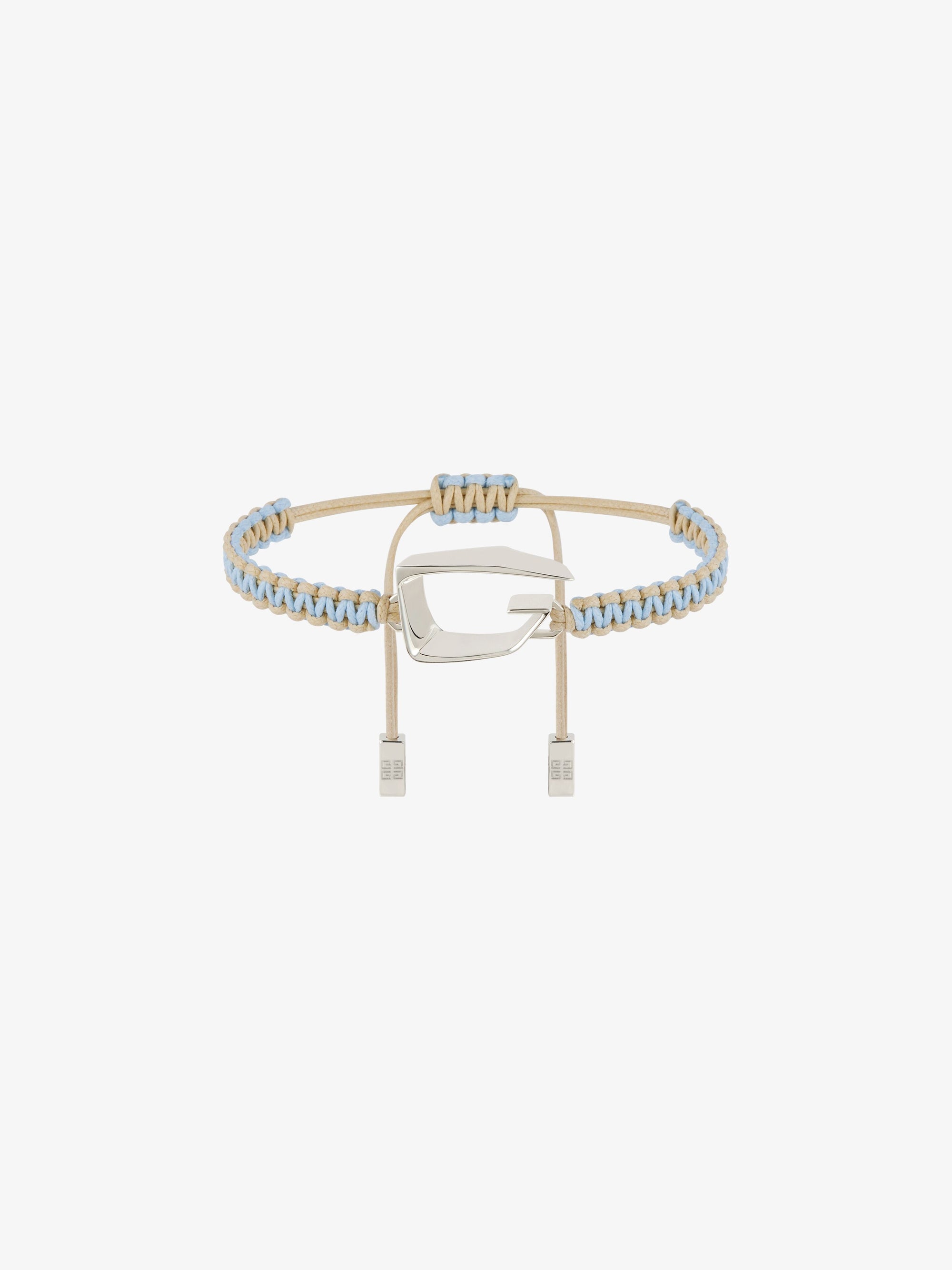 GIV CUT SILVERY CORD BRACELET