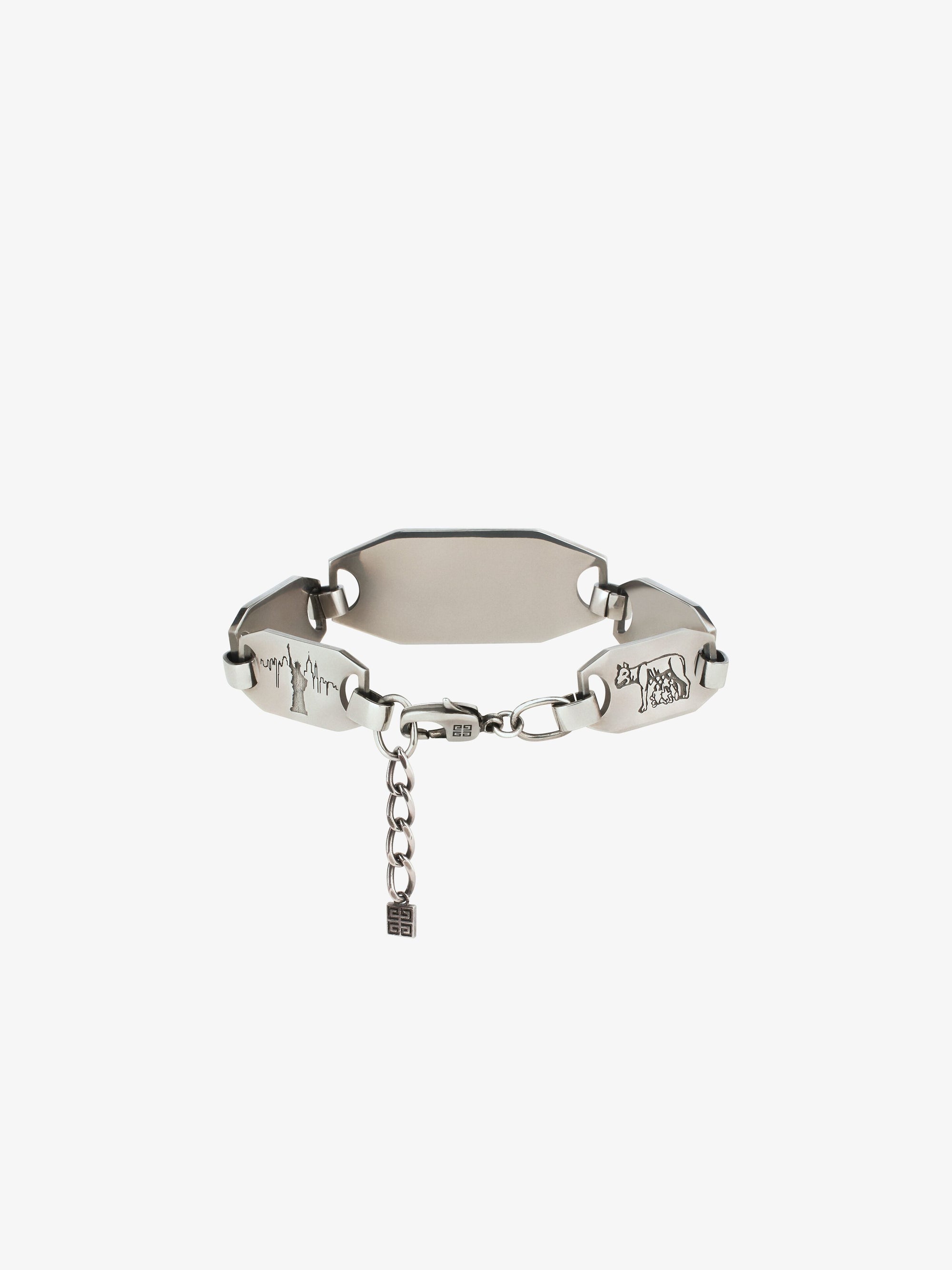 Bracelet City en laiton - Argente