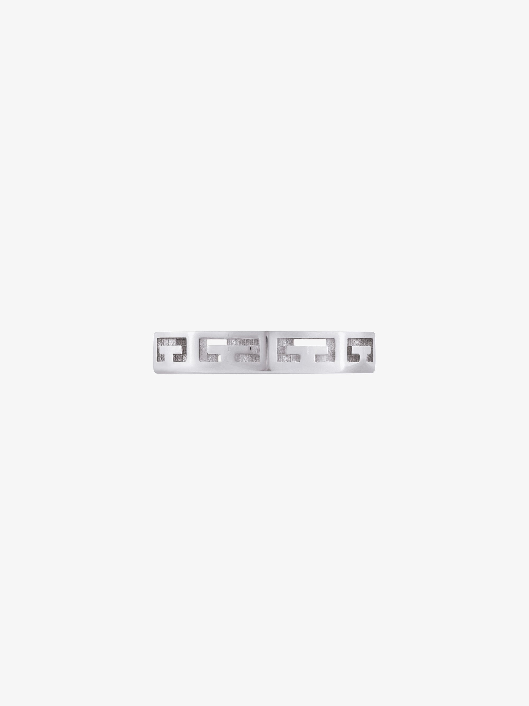 2G ALL OVER SILVERY RING