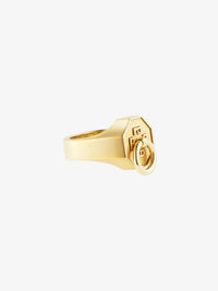 CHARM WEIGHT GOLDEN SIGNET RING
