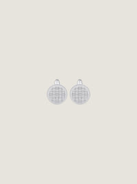 GIVENCHY SILVERY 4G ALLOVER CUFFLINKS