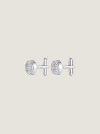 GIVENCHY SILVERY 4G ALLOVER CUFFLINKS