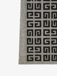 Écharpe double face Givenchy en laine - Gris Elephant