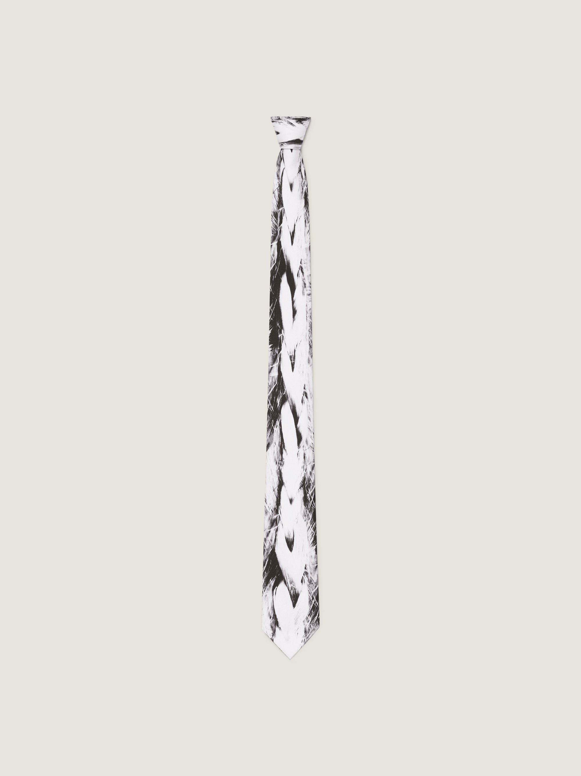 PRINTED SILK TIE